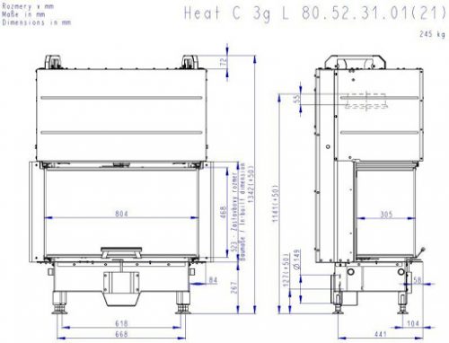 romotop 80.52.31 teknik çizim