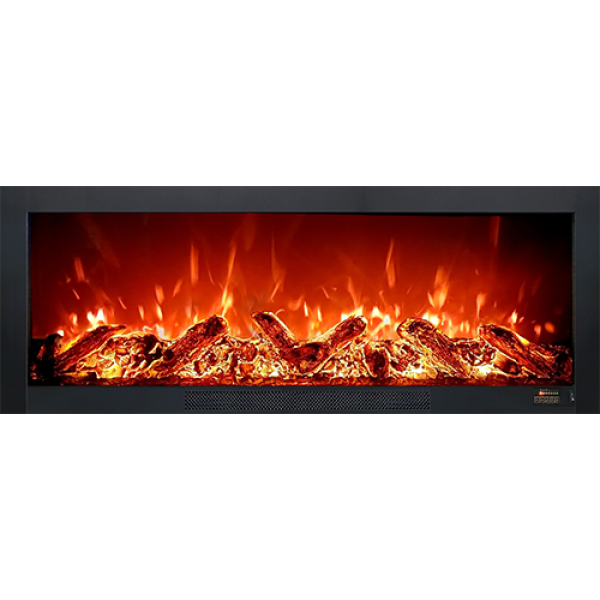 Alaz 130 cm Elektrikli Şömine Metal Çerçeve (Isılı, Ses Efektli)