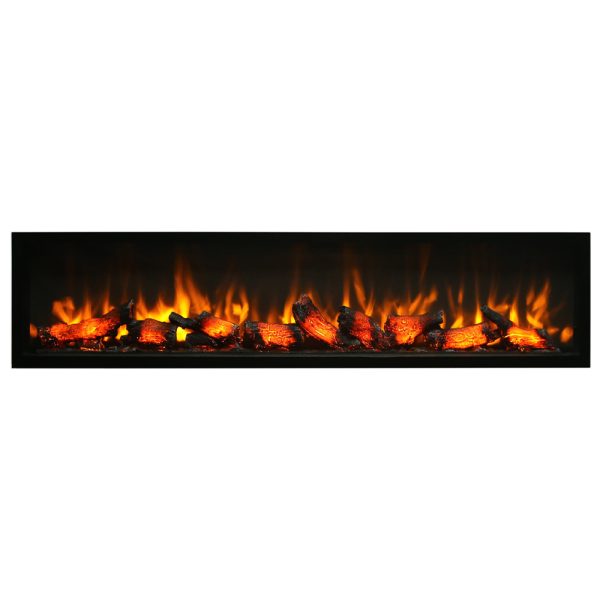 Gaze 155 cm Elektrikli Şömine Cam Çerçeve (Isısız)