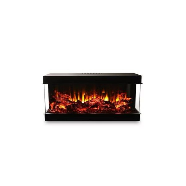 Coza 110 cm 3 Tarafı Camlı Elektrikli Şömine (Isılı)