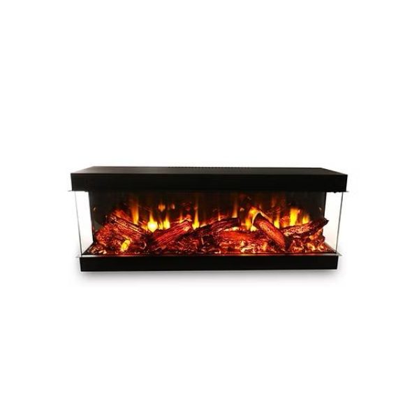 Coza 140 cm 3 Tarafı Camlı Elektrikli Şömine (Isılı)