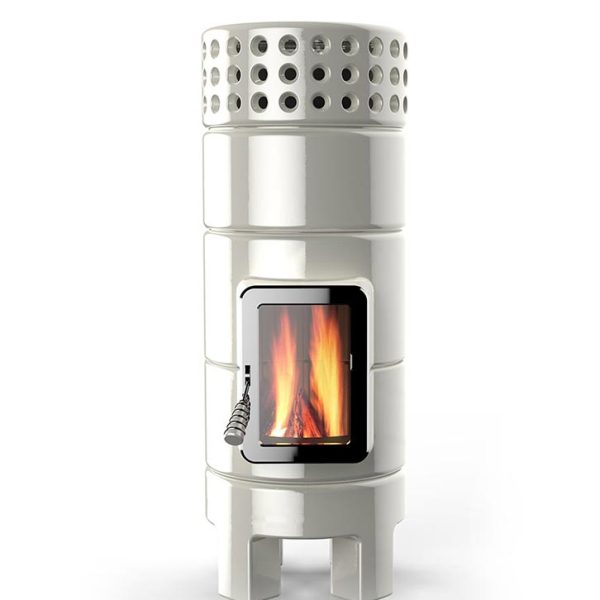 Round Stack Size 2 Seramik Odun Sobası