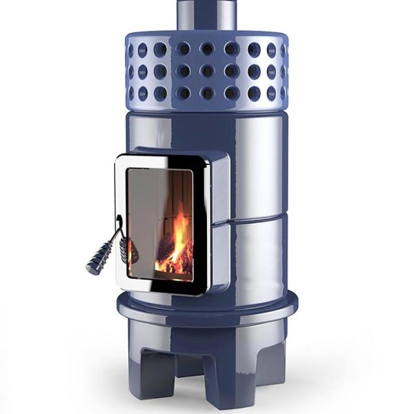 Round Stack Rim Seramik Odun Sobası