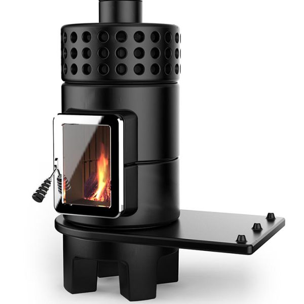 Round Stack Side Seramik Odun Sobası