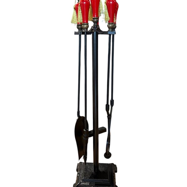 Kırmızı Seramik Başlı 4’lü Maşa Takımı