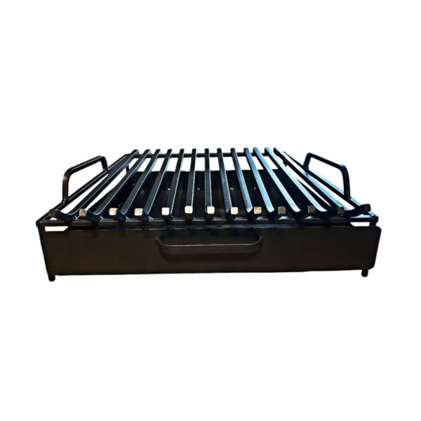 ÇEKMECELİ DEMİR ŞÖMİNE IZGARASI (58 cm)