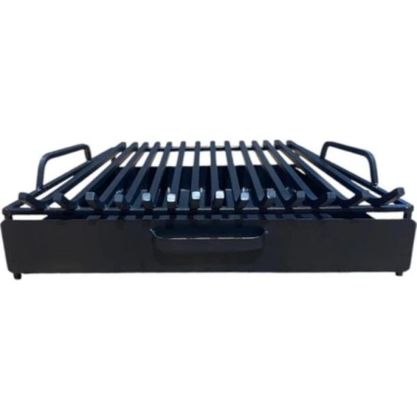 ÇEKMECELİ DEMİR ŞÖMİNE IZGARASI (62 cm)