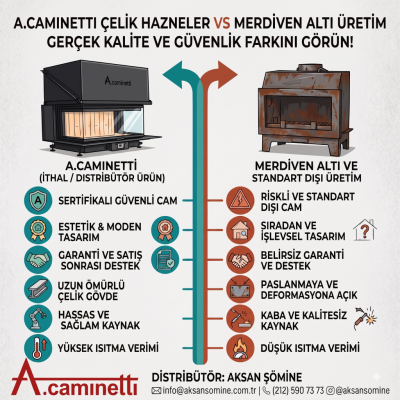 Şömine seçerken sadece dış görünüşe değil, kalitesine ve güvenliğine de odaklanın!